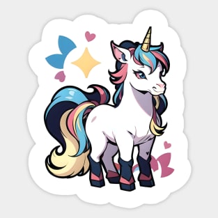 Unicorn Rainbow 14 Sticker